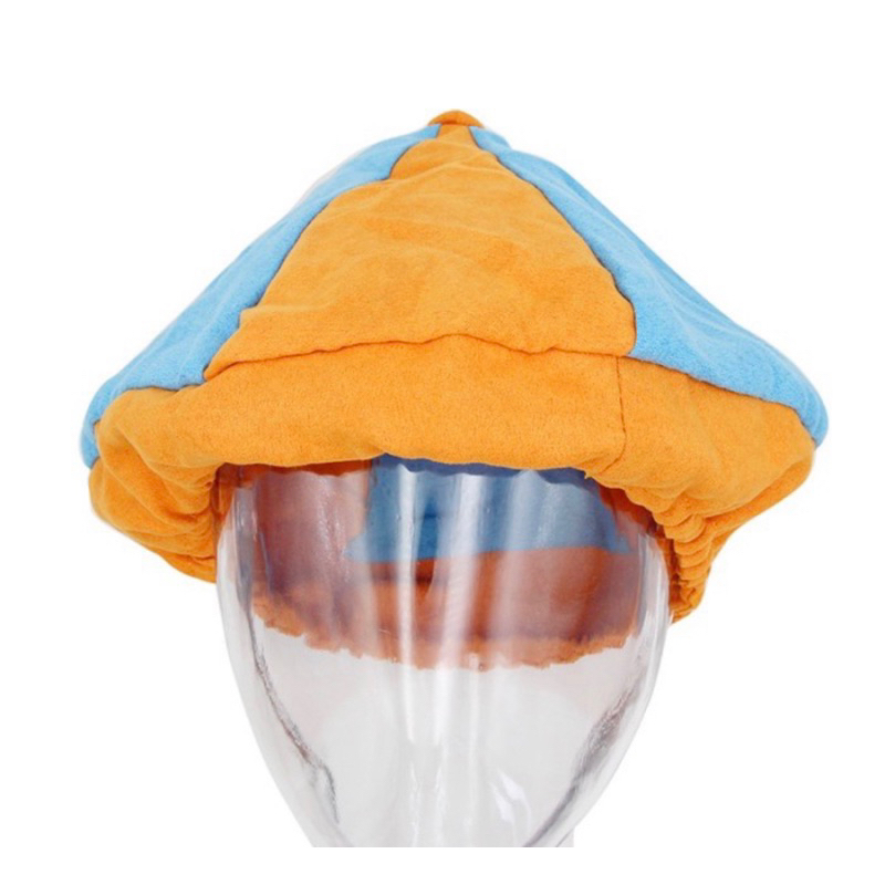 topi Blippi topi karakter biru orange topi kostum biru orange