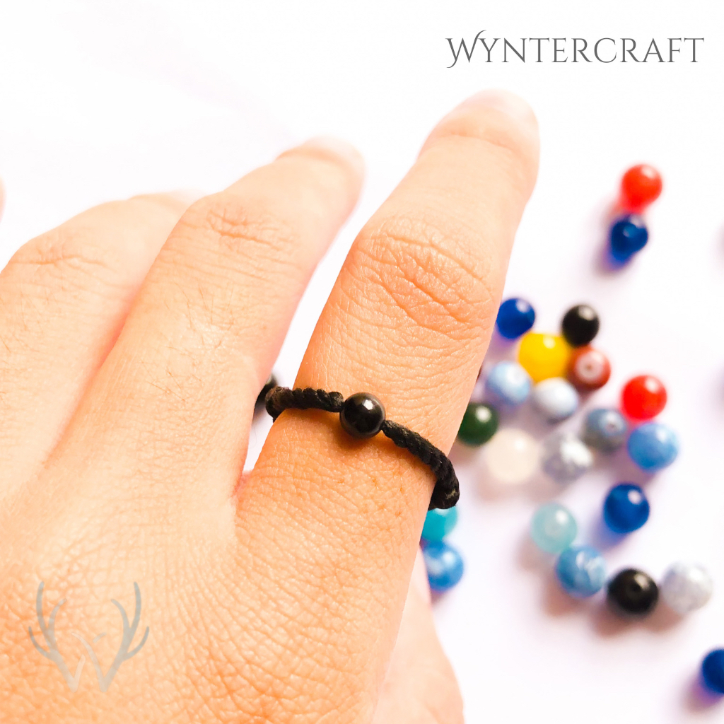 WA148 Mysterious Ring Cincin Unisex Batu Alam by Wynter Craft