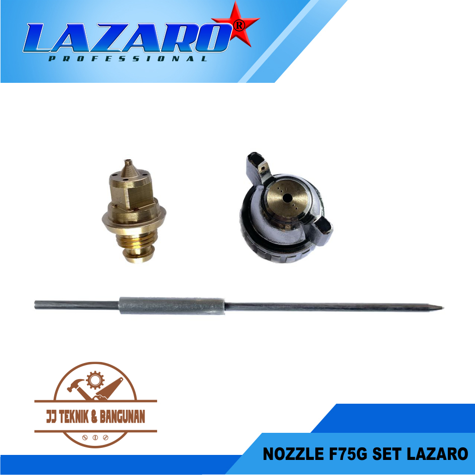 Lazaro Nozzle Spray Gun F75G Set Spuyer Dan Jarum