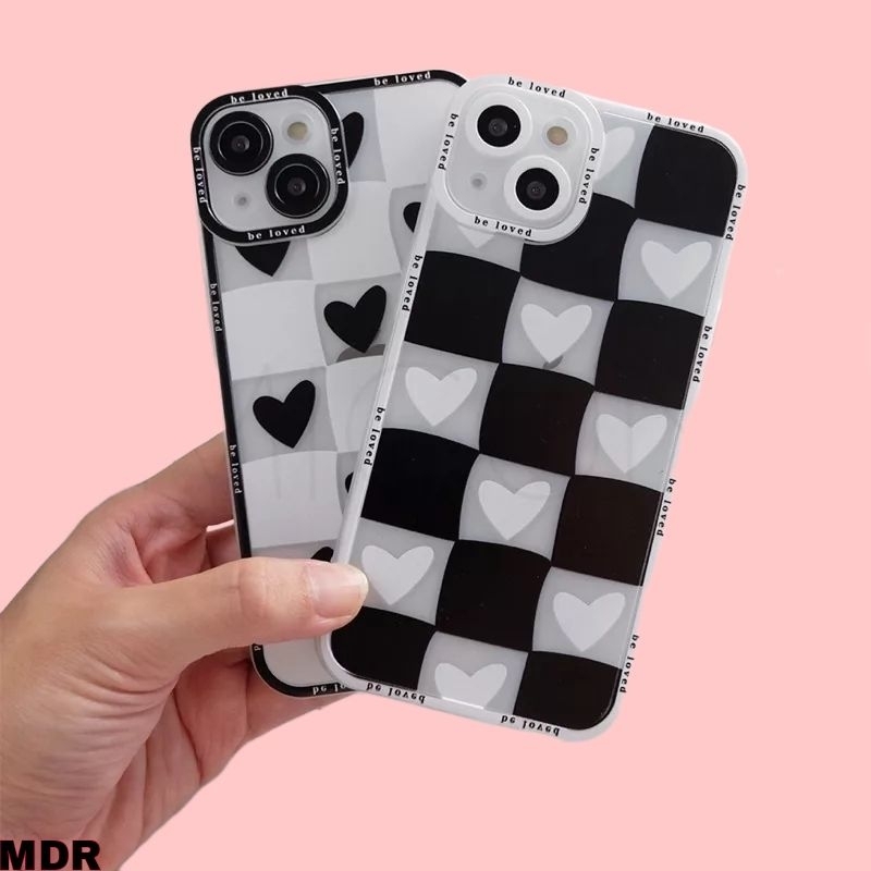 NEW BLACK.WHITE-LOVE.CASE.SOFTCASE.FOR.IPHONE.7-8-7+/8+X/XR/13PROMAX