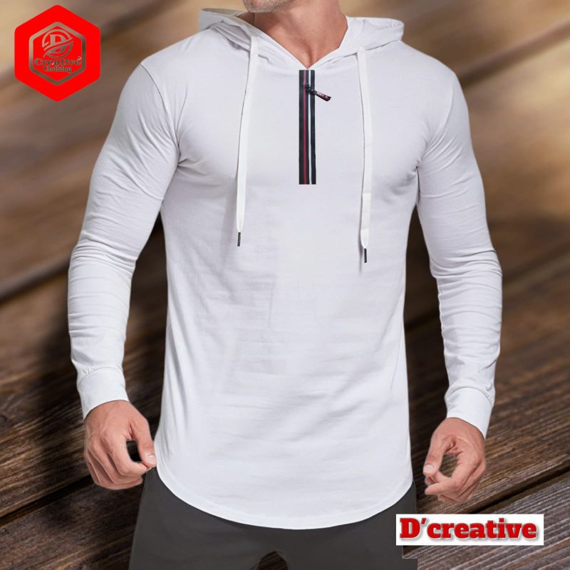hoodie pria lengan panjang resleting semi kurta / hoodie pria kekinian