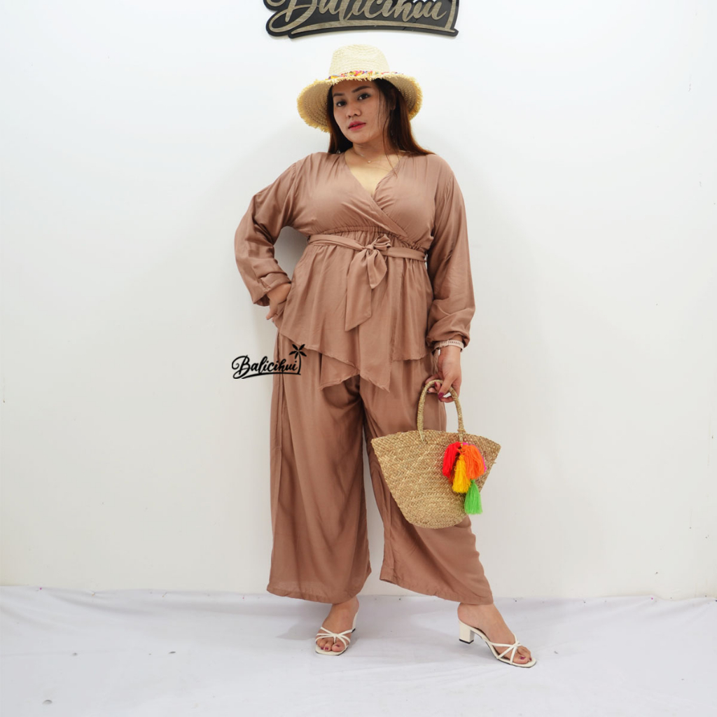 Balicihui One Set Naila Setelan Plus Size Big Size Jumbo Set Wanita