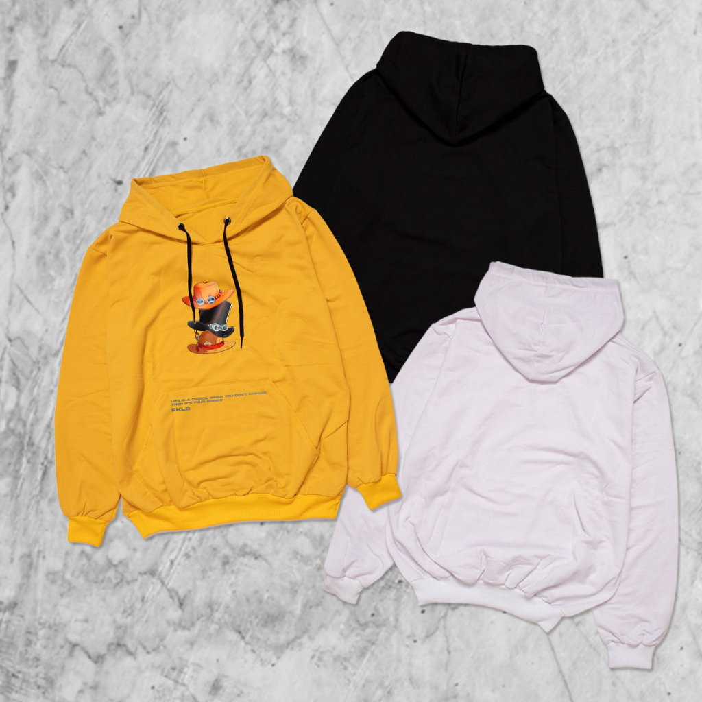 HipNop EAST Hoodie Pria Lengan Panjang Hoodie Cowok Hoodie Premium Cowok Outwear Unisex