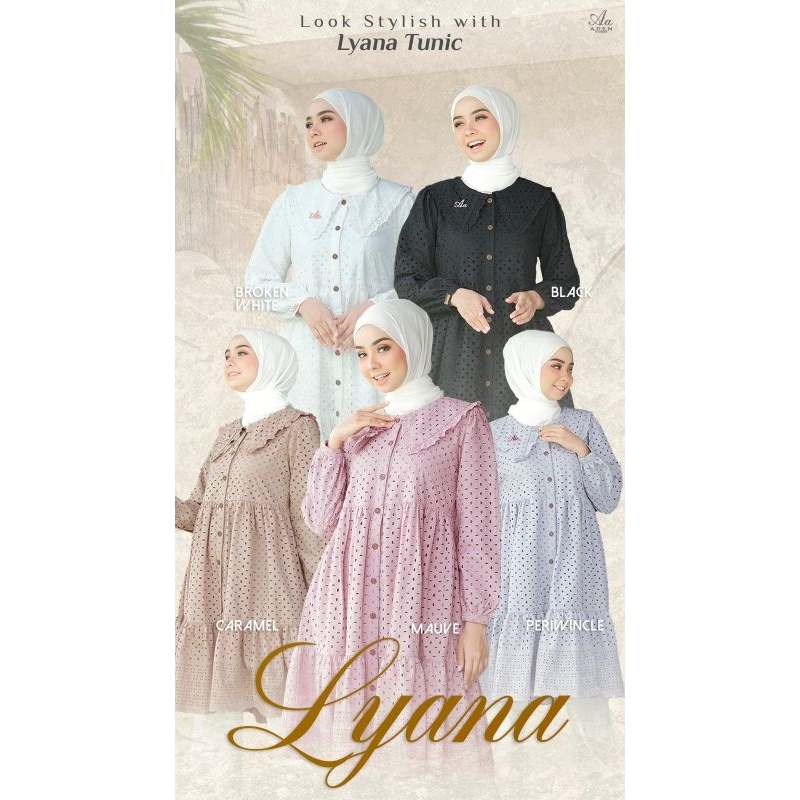 READY‼️‼️ LYANA TUNIC ORI By ADEN HIJAB
