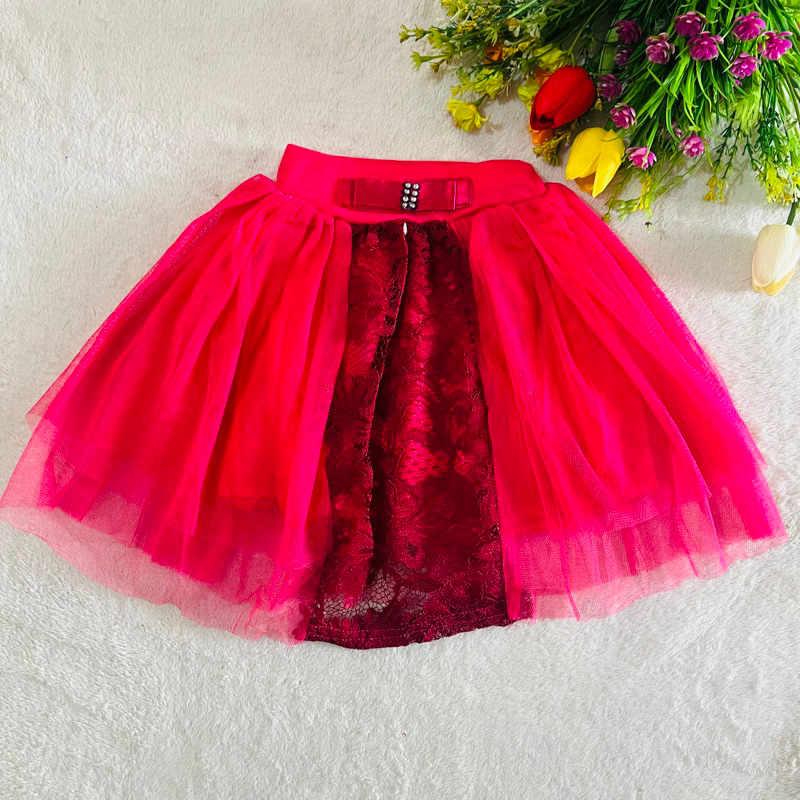 Rok tutu brokat tile rok pendek anak 2 3 tahunan