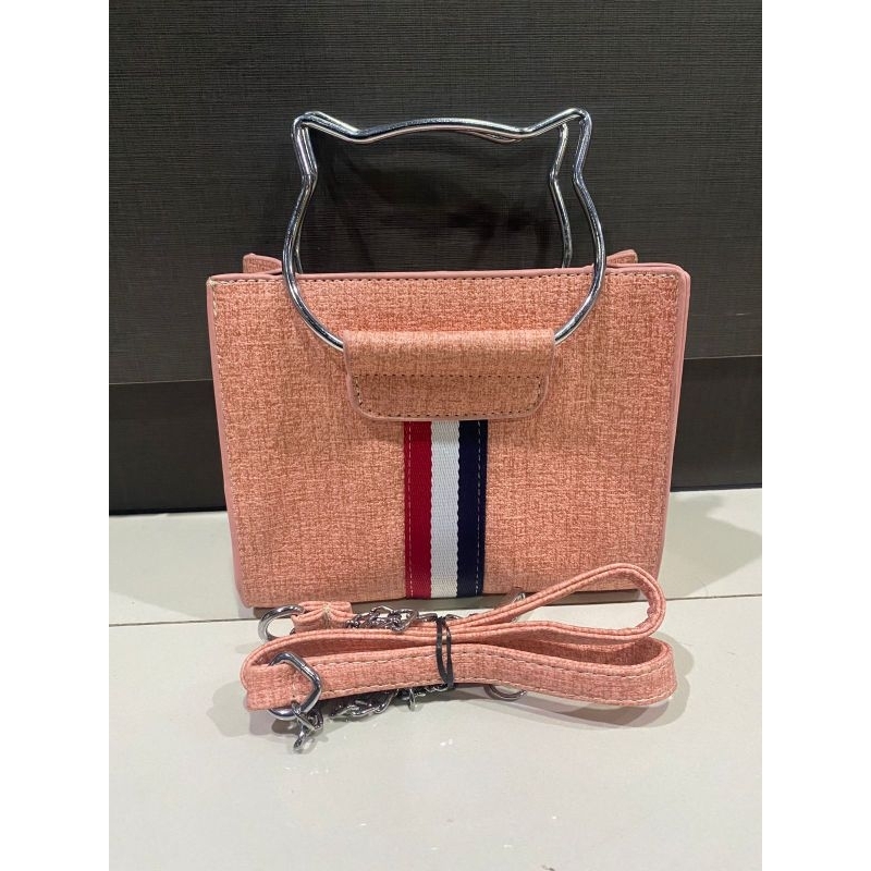 Tas Wanita Import Premium Tas Selempang Tas Bahu Slingbag Warna Pink