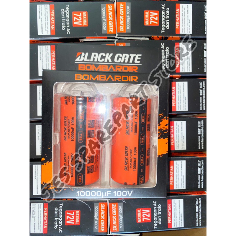 CAPASITOR 10000UF 100V BOMBARDIR BELL ORANGE - ELKO ELCO 10000UF 100V ASLI 10000 UF 100 V ORANGE BGR