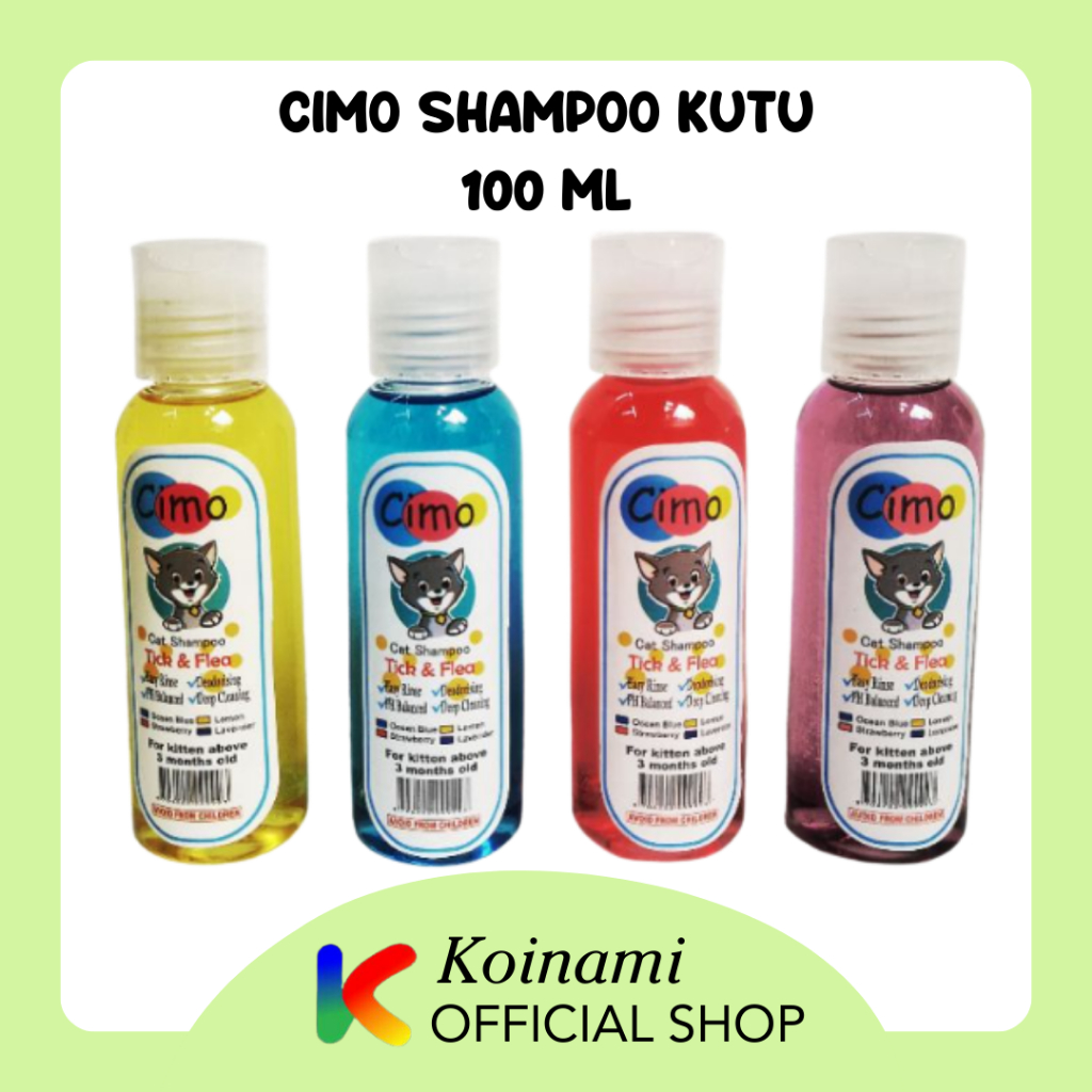 CIMO SHAMPO KUTU 100 ml / SHAMPO KUTU KUCING / GROOMING / BTM