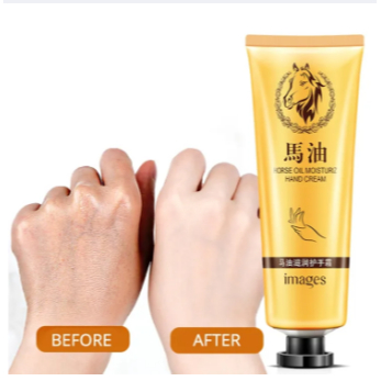 COD Images Hand Cream Horse Oil /Krim Melembabkan Kulit Tangan Kaki Kering Kasar dan Tumit Pecah2