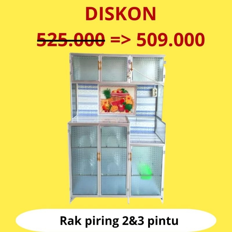 Rak Piring Alumunium Rak Piring keramik Rak Piring Kaca Rak Dapur Rak Sayur Lemari Sayur  Lemari Say