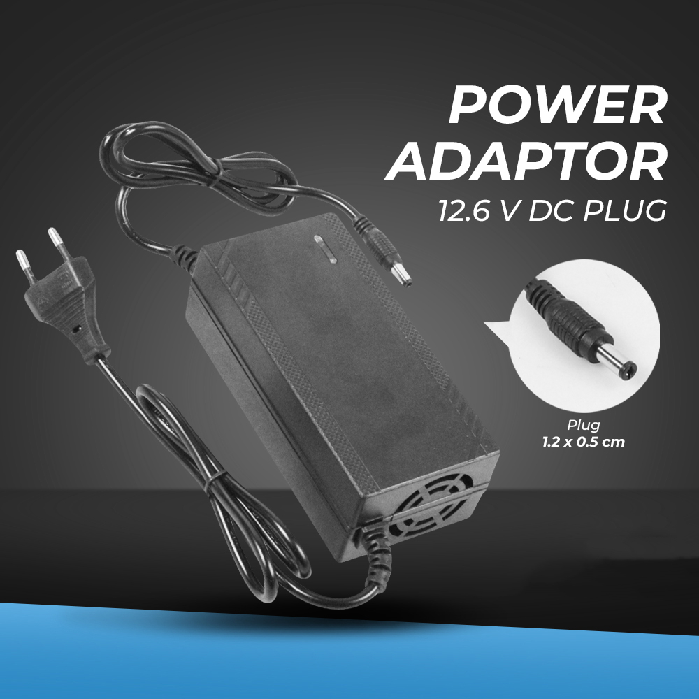 Power Adaptor Daya 12.6 V DC Plug - 12VA - Black