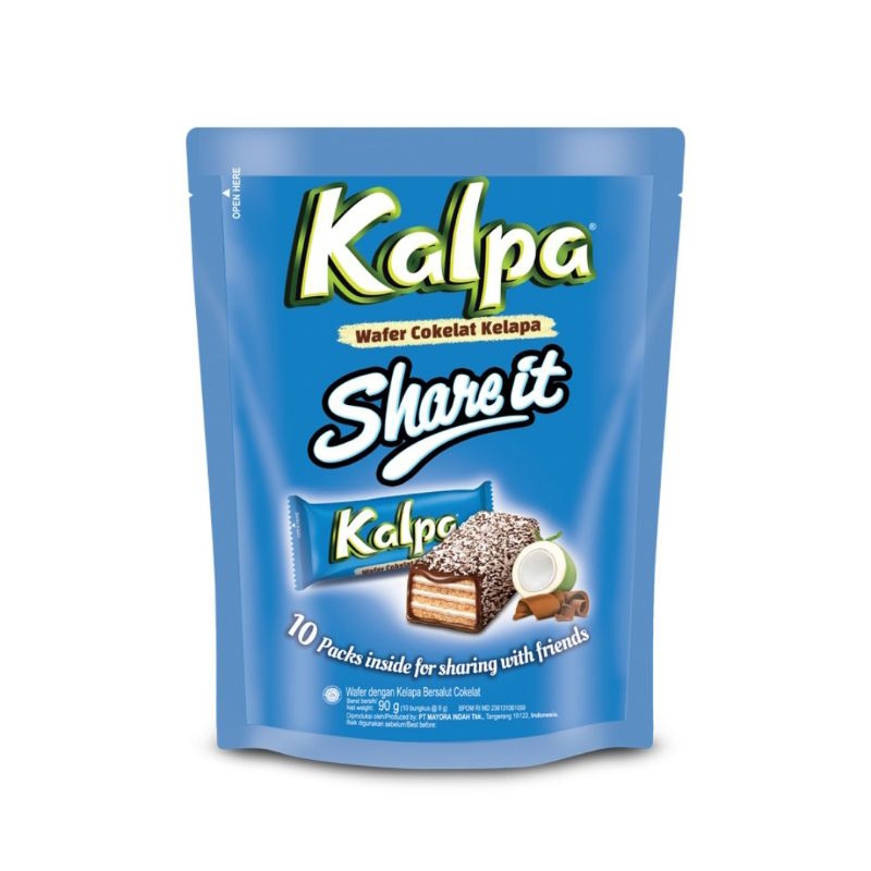 KALPA wafer Cokelat Share it Pouch 10x9g