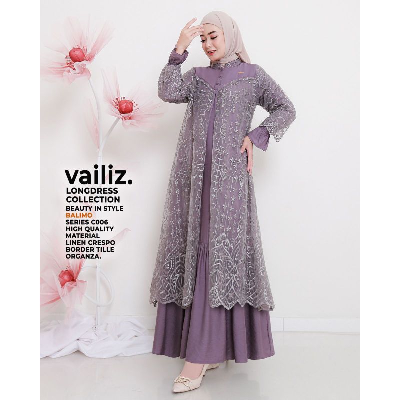 Gamis Wanita Terbaru Vailizz long Dress by Balimo