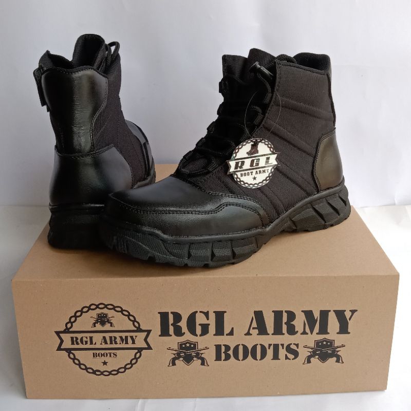 Sepatu pdl dinas lapangan ninja titan pendek kulit asli