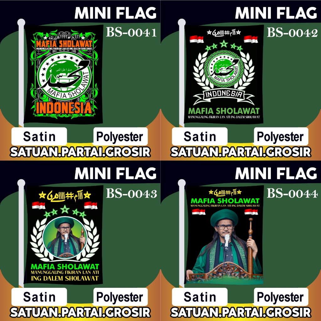PROMO CETAK BENDERA PRINTING MAFIA SHOLAWATV11/DESAIN BENDERA MAFIA SHOLAWAT TERBARU/BENDERA MAFIA S