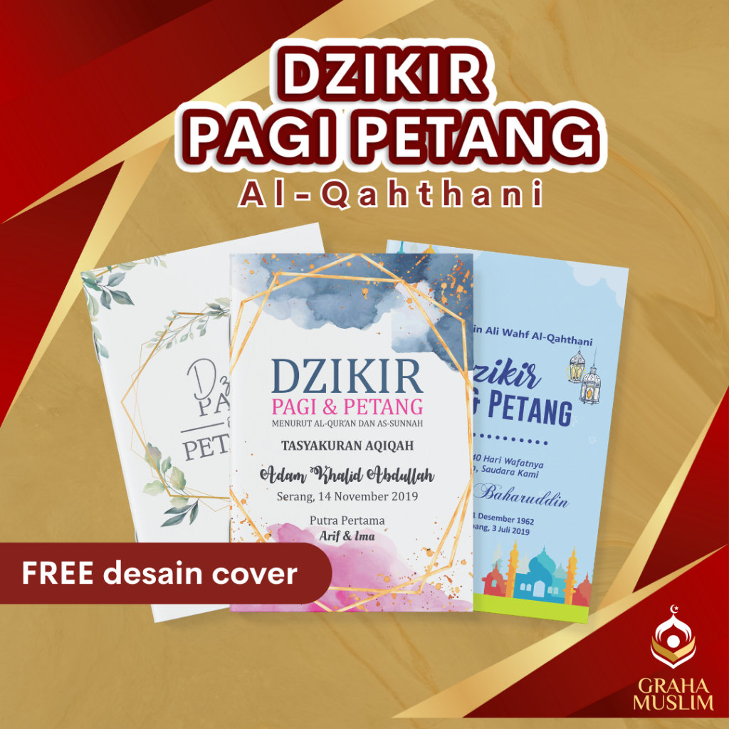 Souvenir Buku Dzikir Pagi Petang Al Qathani sovenir zikir islami souvenir doa | tokograhamuslim
