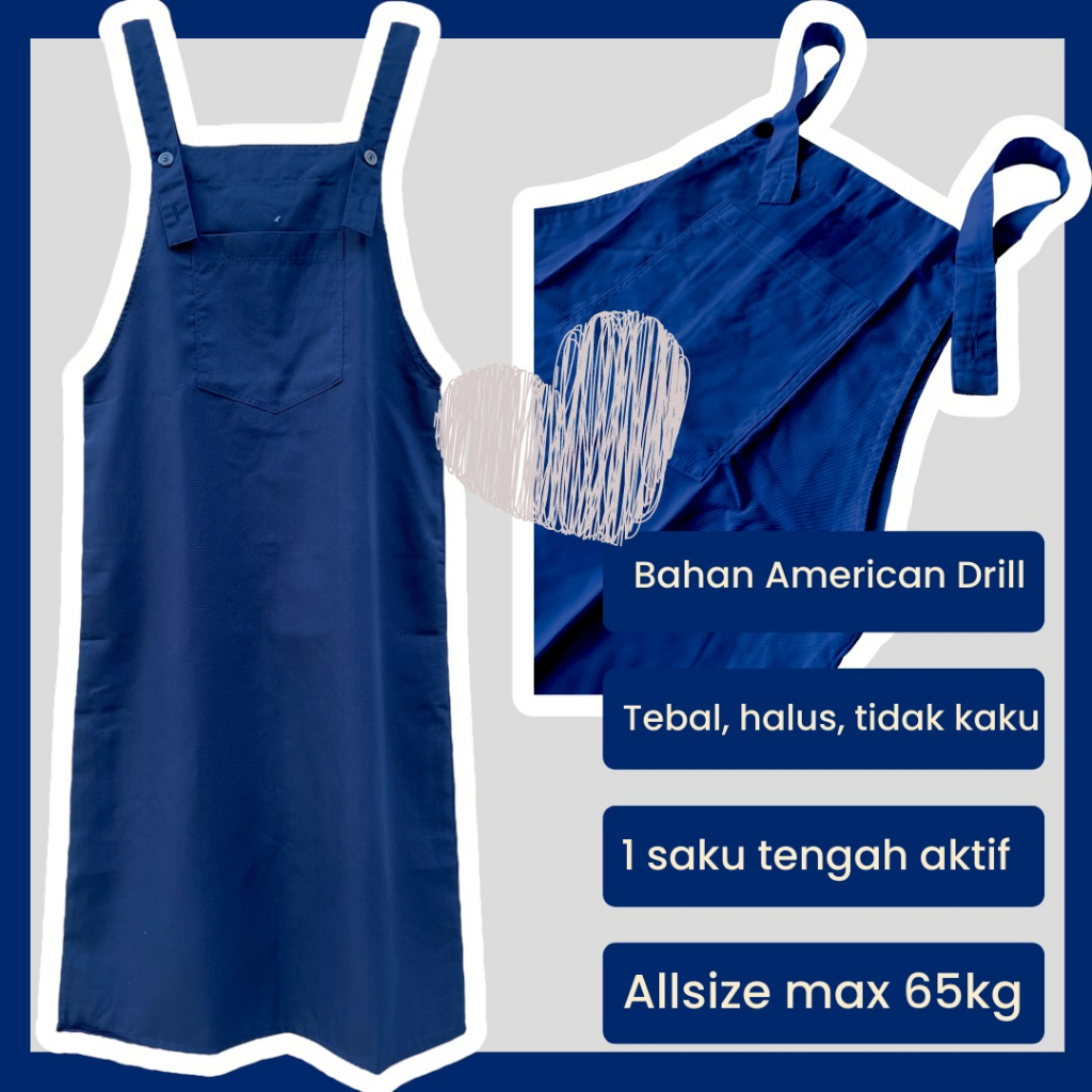 Overoll skirt look bahan drill terbaru