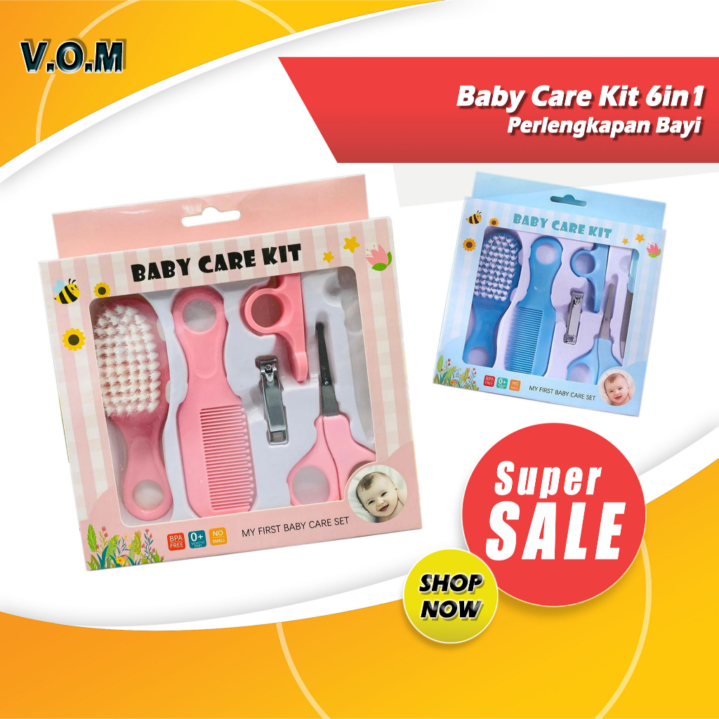 Baby Care Kit 6in1 Perlengkapan Bayi Travel Mini 6 in 1 Kado Baby 0908