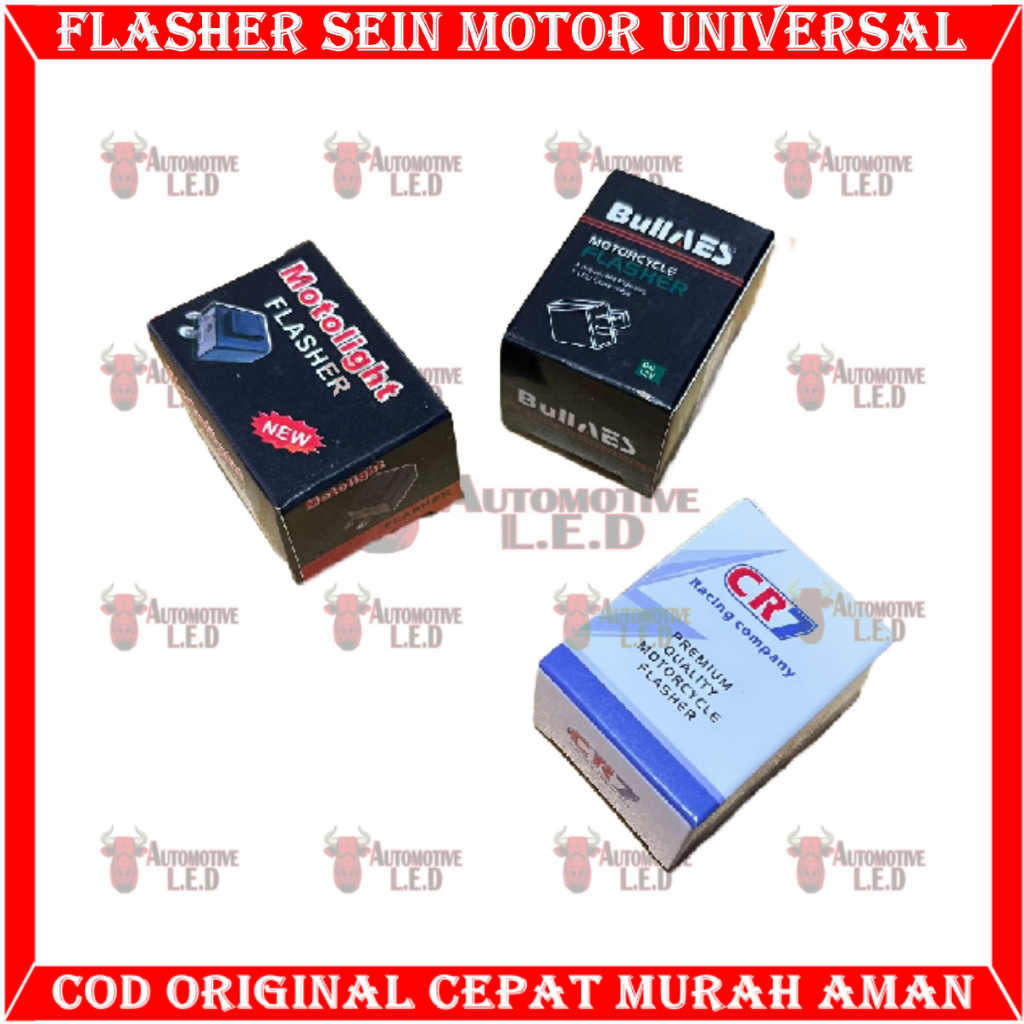 ORIGINAL FLASHER SEN AES FLASHER SEN  FLASHER SEN MOTOLIGHT  FLASHER SEN MOTOR UNIVERSAL