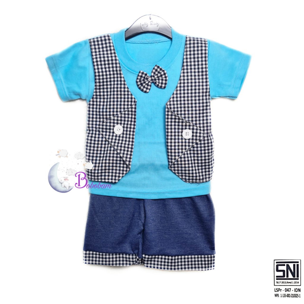 BOBOBAM BAJU BAYI LAKI LAKI SETELAN ANAK COWO LUCU STELAN COWOK 6 12 BULAN KEREN TRENDY KEKINIAN ROMPI