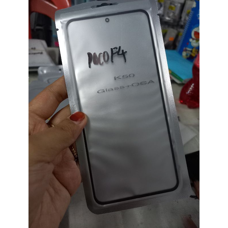 {{COD}} Kaca Lcd Samsung Poco F4 kaca depan kaca Touchscreen plus Lem oca kering Gorilla Glass