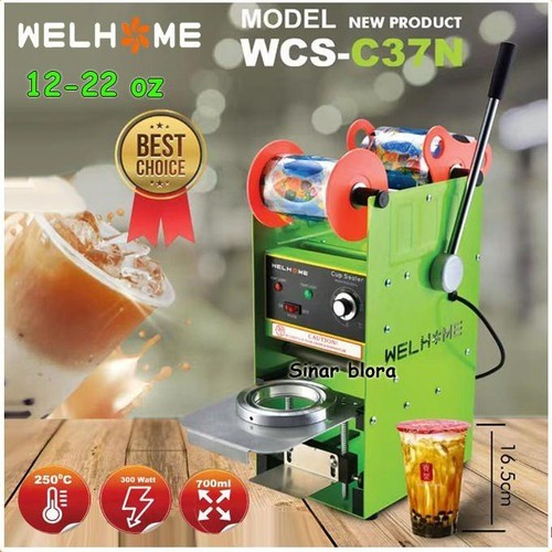 Mesin Press Gelas Plastik Cup Sealer 8 22 OZ WCS-C37N