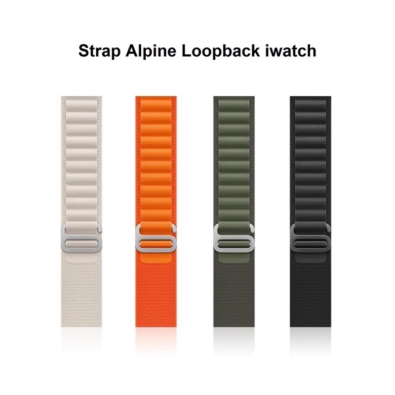 Alpine Loop Strap Nylon untuk Apple Watch Iwatch Smartwatch IWO HW T55 T500