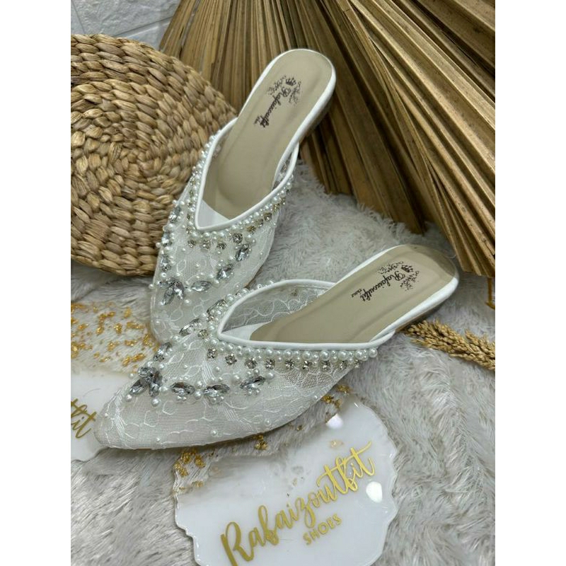 Sepatu wedding Pesta Cantik Amiira 2cm kaca