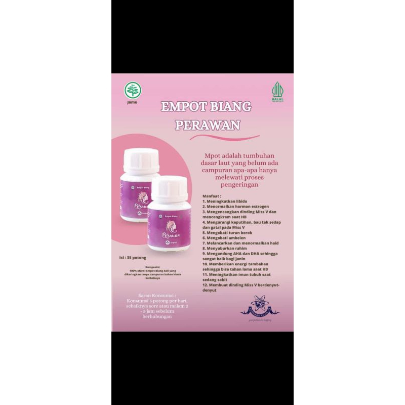 

Empot Biang Perawan Obat Kuat Herbal Keputihan Penyubur Mpot Halal