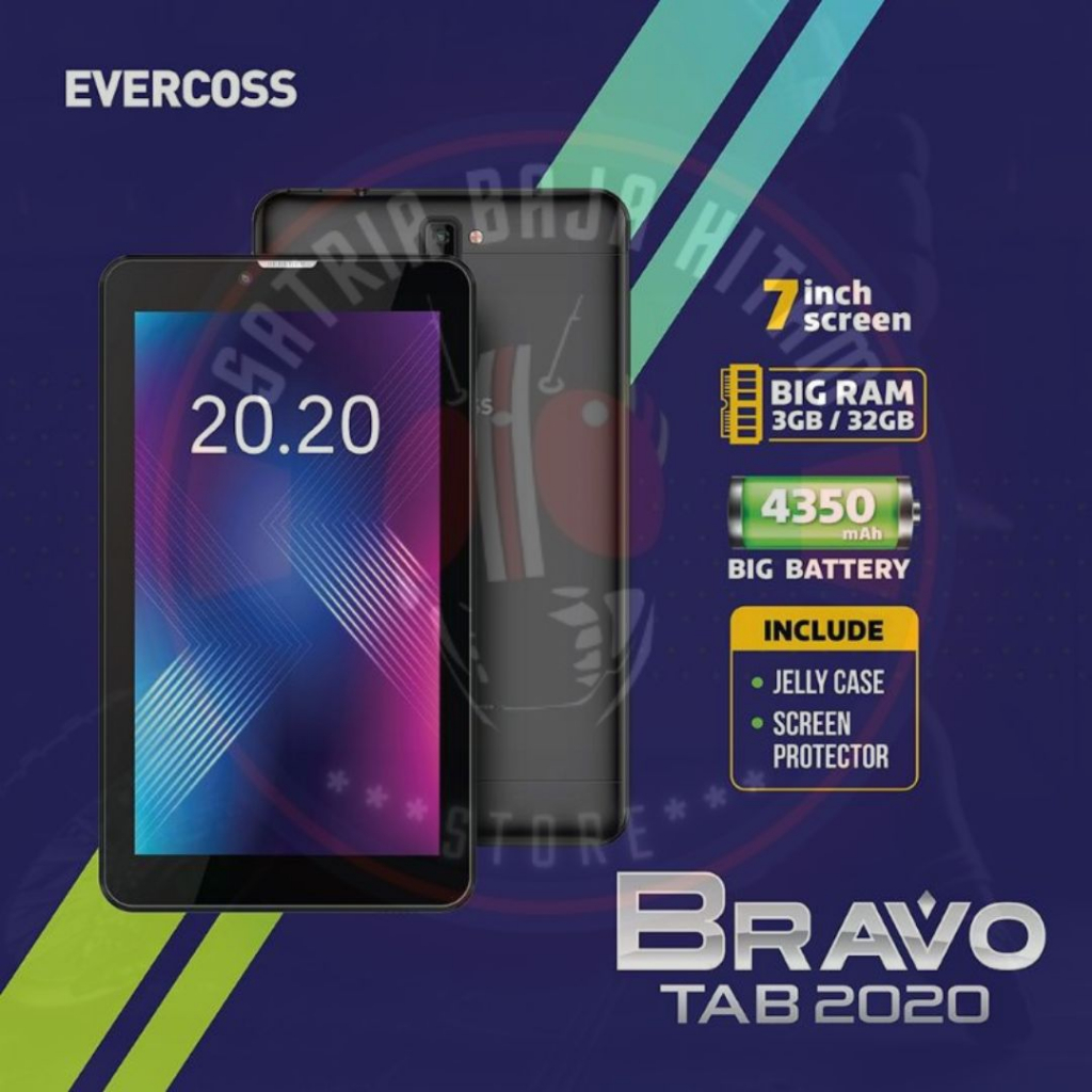 TABLET EVERCOSS BRAVO TAB 2020- WIN TAB - RAM 3GB-ROM32GB -GARANSI RESMI