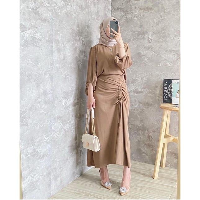 Kalila Set Serut ( SR 002 ) Setelan Rok Serut Wanita Remaja Muslim Crinckle Airflow