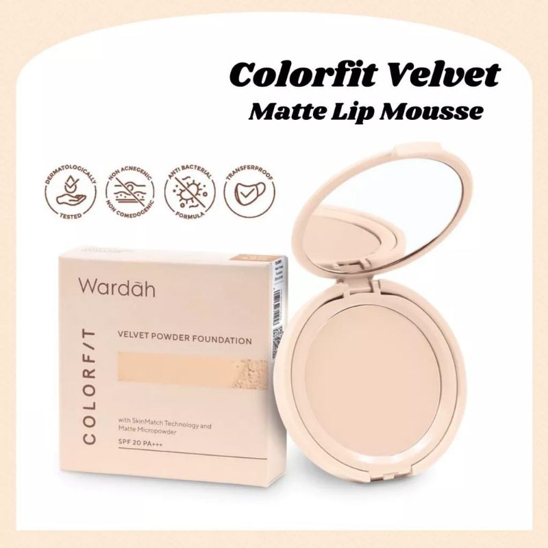 WARDAH Colorfit Velvet Powder Foundation
