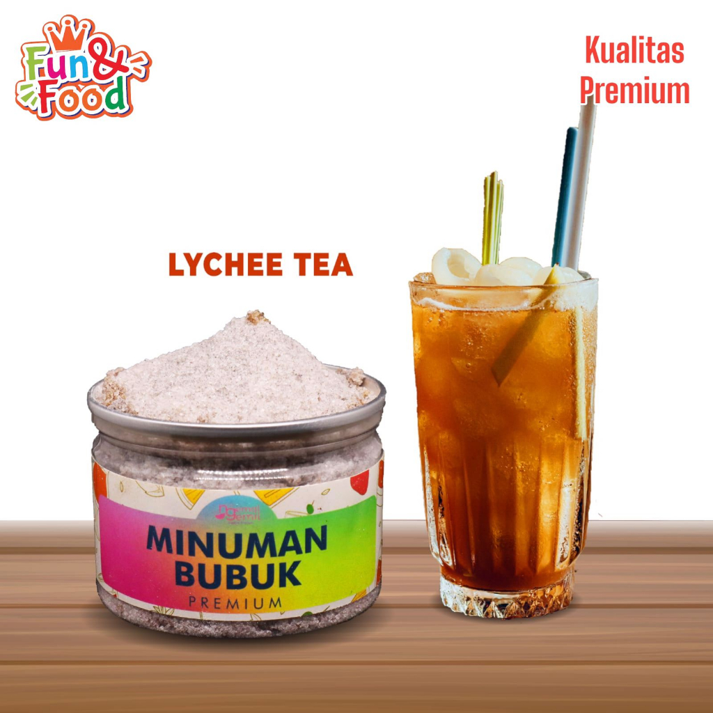 

Can Bubuk Minuman Lychee Tea Minuman Bubuk Lychee Tea Powder Kualitas Premium