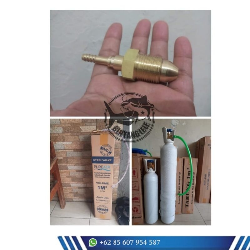 Tabung oksigen, tabung oksigen 2m³, tabung oksigen sedang | Tabung oksigen + Isi