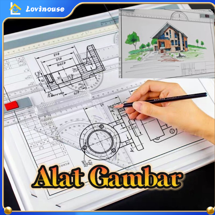 Alat gambar Tablet menggambar Meja Drawing Board A3 gambar arsitek Professional Drawing Board Penggaris gambar profesional Meja Gambar Arsitek Ujian arsitektur