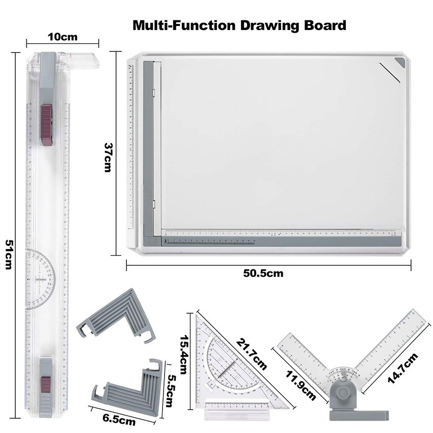 Alat gambar Tablet menggambar Meja Drawing Board A3 gambar arsitek Professional Drawing Board Penggaris gambar profesional Meja Gambar Arsitek Ujian arsitektur