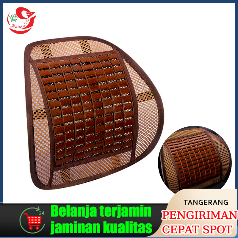 Sandaran Punggung dan Alas Duduk Kursi Mobil /Alas Duduk Jok Mobil Bambu