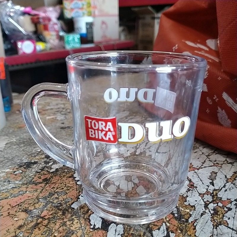 Gelas beling gagang torabika duo khusus gojek