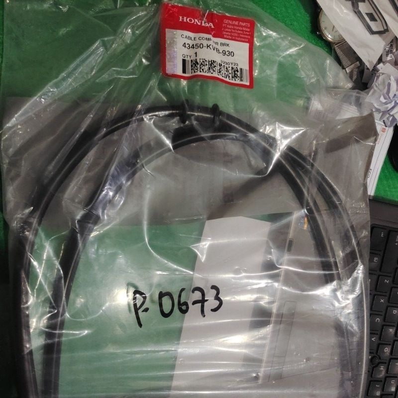 TALI REM BELAKANG ASLI VARIO 43450-KVB-930