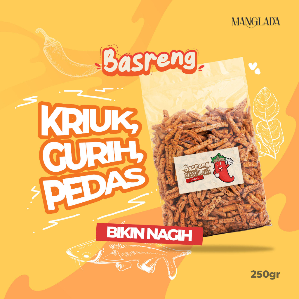 

Manglada Basreng Pedas 250gr