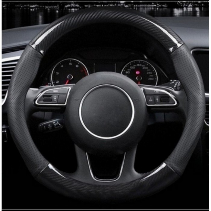 Sarung Cover Stir Mobil PAJERO SPORT CARBON PREMIUM Kulit