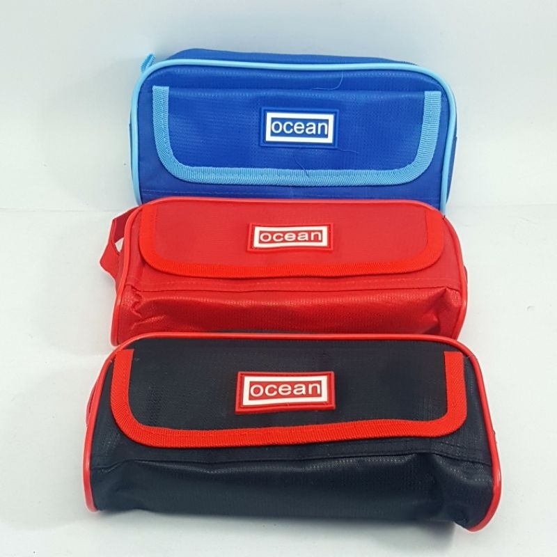 

Tempat Pensil Sleting Ocean Besar Polos 2 Ada Tutup 8002