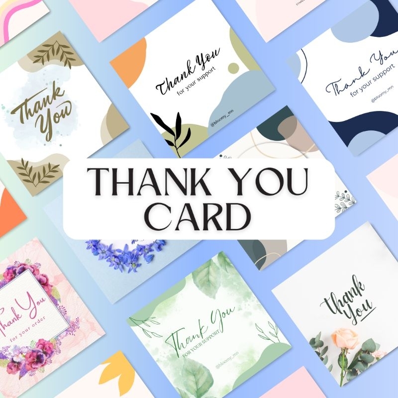 

(PART 1) THANK YOU CARD / GREETING CARD / KARTU UCAPAN PERSEGI