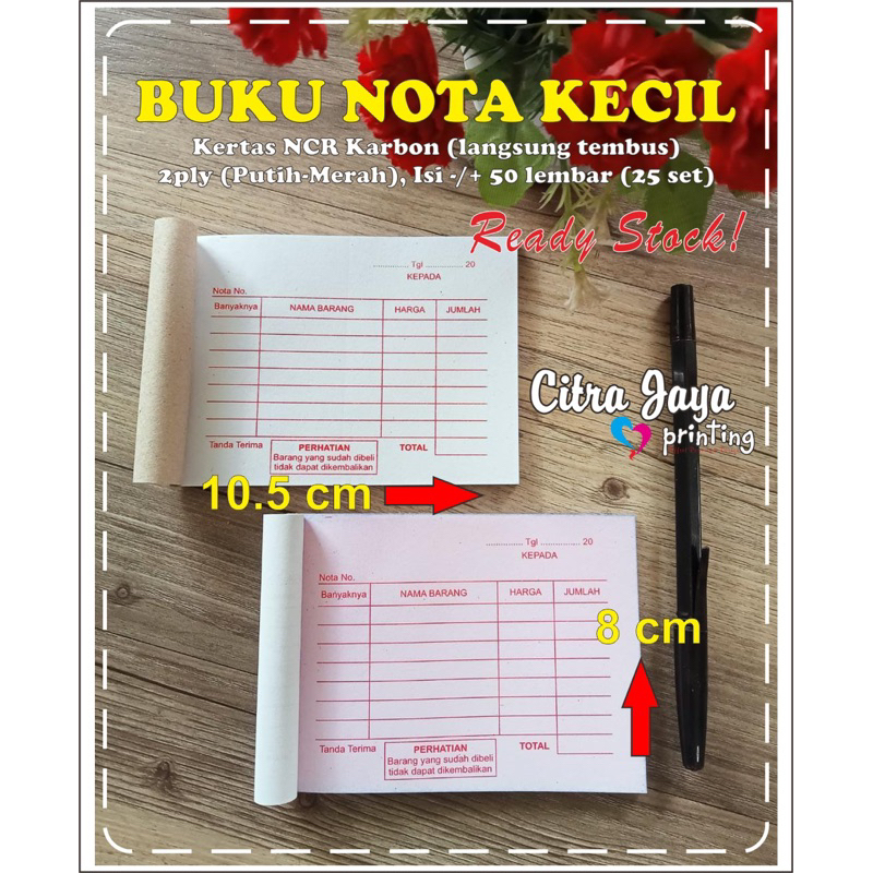 

[READYSTOCK] Buku Nota Kecil Polos - Rangkap NCR 2ply / Nota Bon Mini Kontan Polosan / Olshop 2 Ply / Nota Bon Toko Online Shop Usaha Murah Meriah Rangkap 2 Ply Ready Stock Siap Kirim