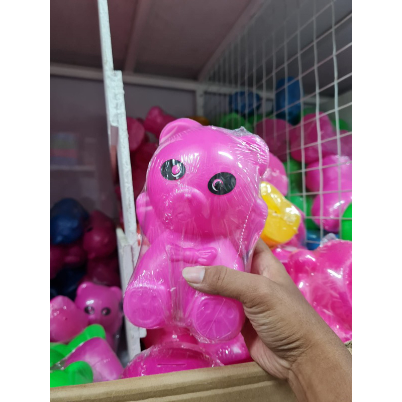 TABUNGAN / CELENGAN MOTIF KARTUN PLASTIK TEBAL