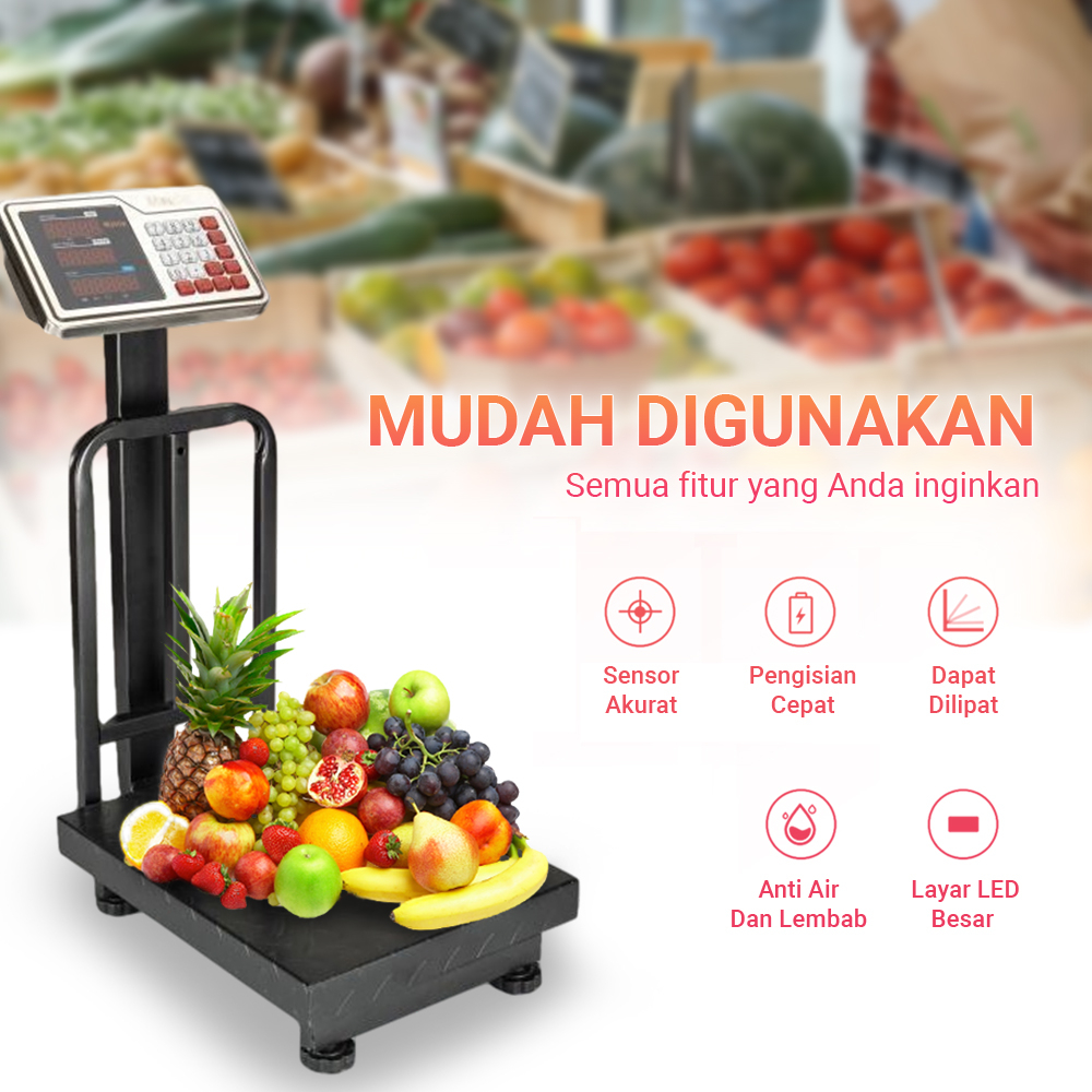 Timbangan Duduk Digital 150kg/300kg Matrix 2 Layar Ukuran Plat 40*50 //Garansi 1 Tahun