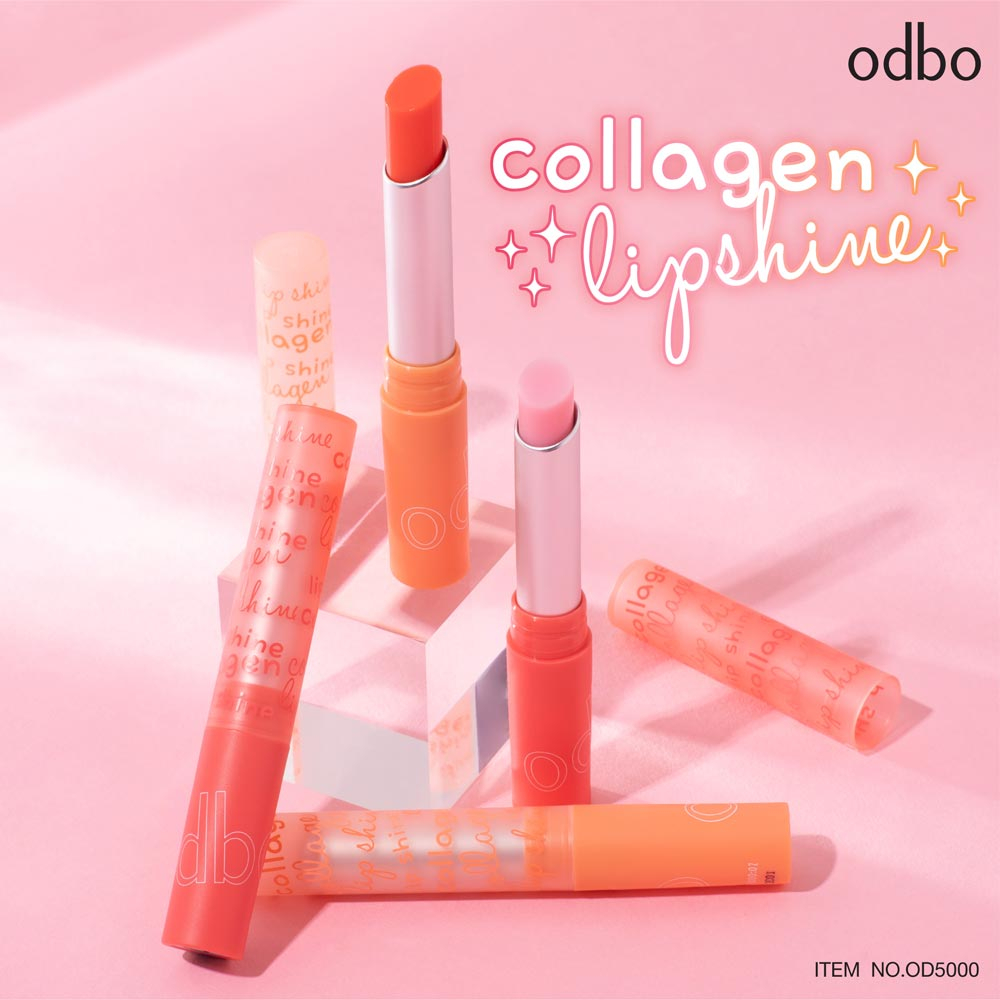 ODBO COLLAGEN LIP SHINE / Lipbalm pelembap bibir / Lipstick / Liptint pemerah bibir