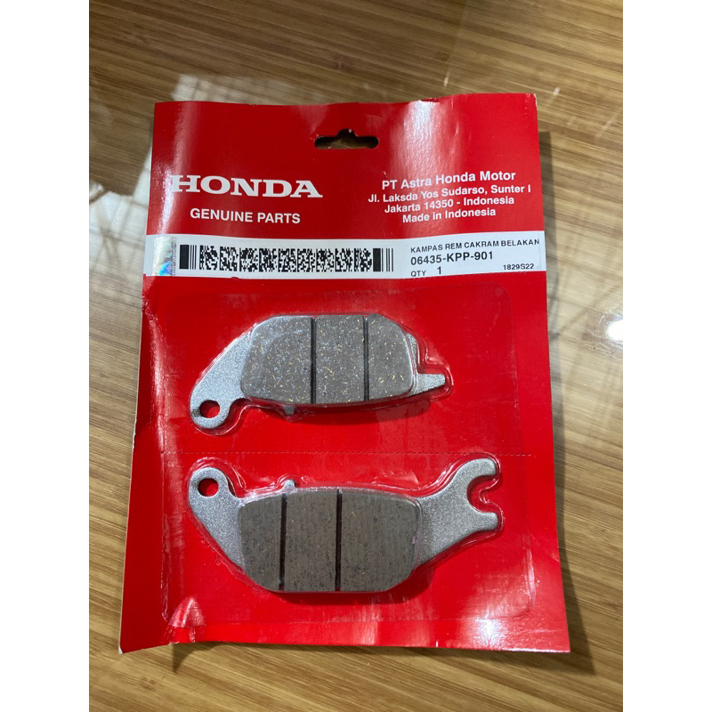 DISPAD KAMPAS REM CAKRAM BELAKANG KPP SUPRA X 125 KARBU BATMAN BLADE NEW TIGER REVO ORIGINAL ORI ASL