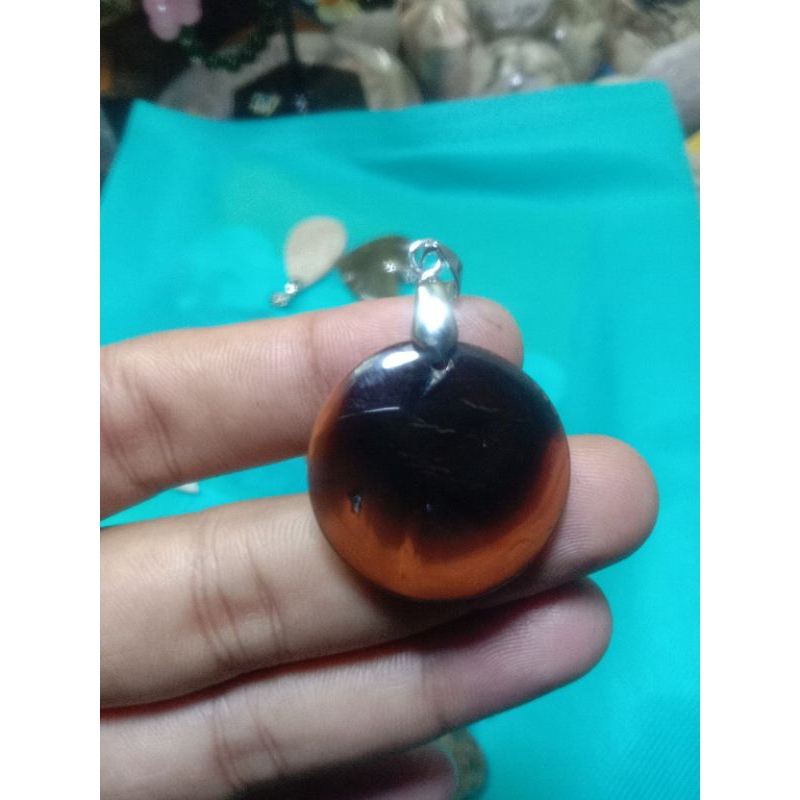 liontin batu akik asli natural