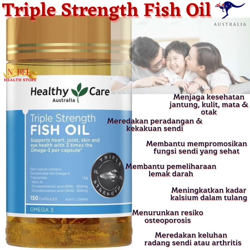 Healthy Care Triple Strength Fish Oil 150 Capsules